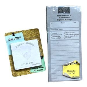 New  Dunder Mufflin This is Pam The Office Sticky Notes & To Do List Note Pad